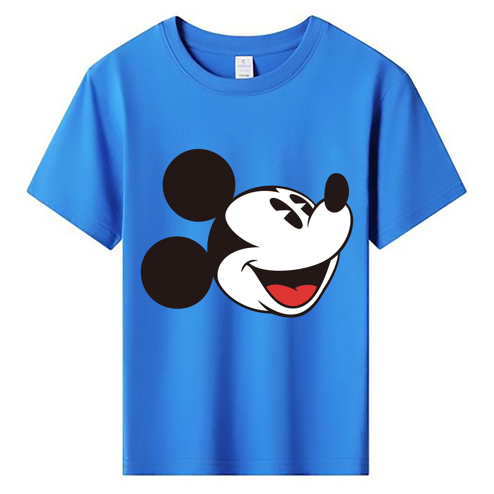 ミッキーマウス Mickey Mouse 綿100％キッズTシャツ（フロントプリント）